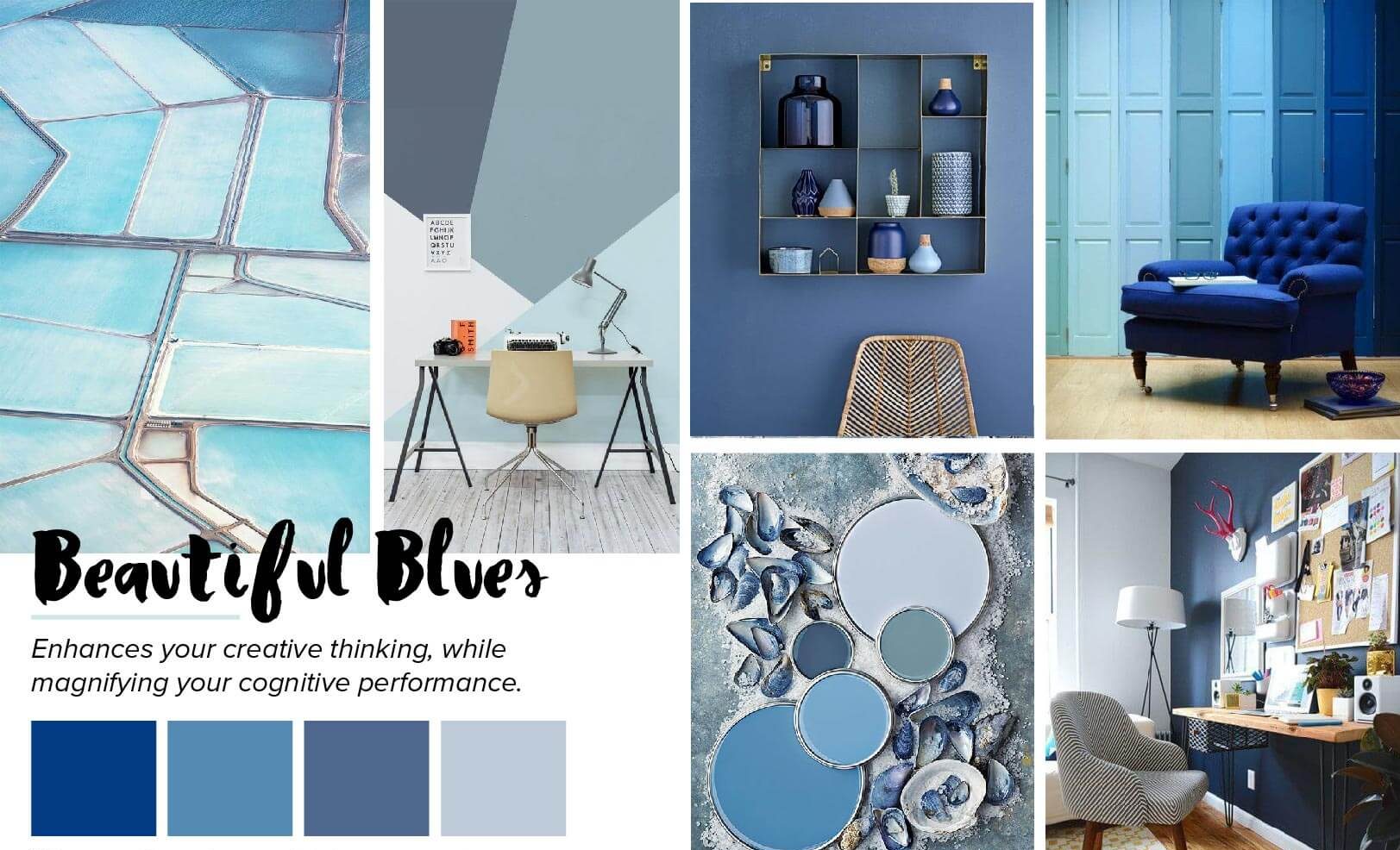 Image: Landscape, Steel Blue, Paint, Blue Decor, Ombre Shutters, Blue Room