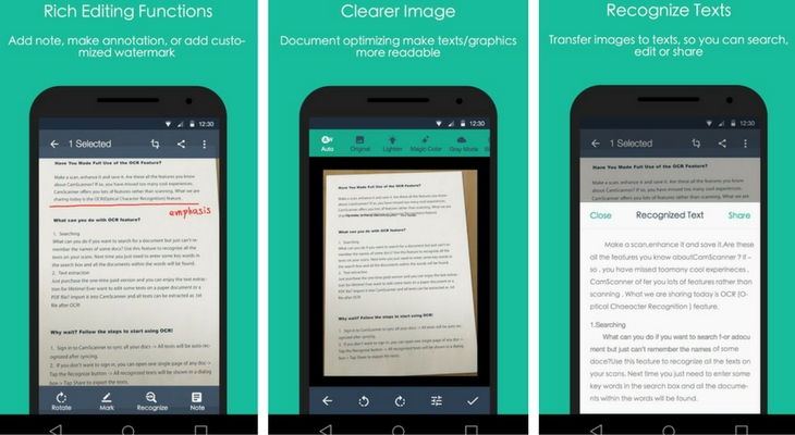 Free Mobile Apps for Students - CamScanner