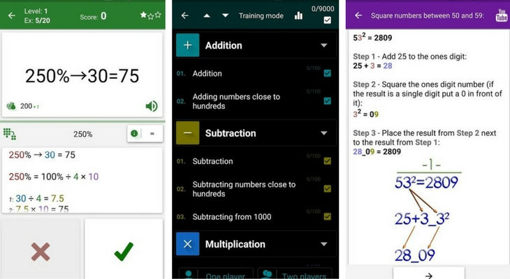 Free Mobile Apps for Students - Math Tricks