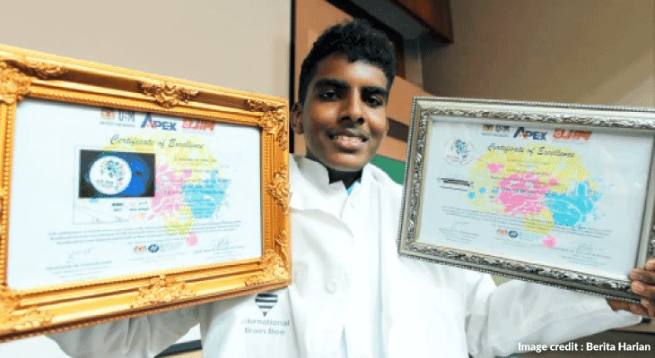 Shining the Spotlight on Malaysia's Talented Teens - 7 Elwin Raj with the brilliant brain