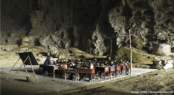 Non-traditional unusual school structures - 10 Zhongdong Mid-Cave Elementary School