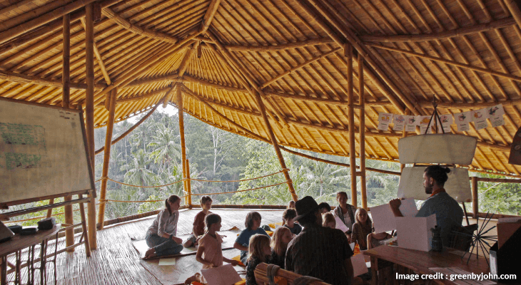 Non-traditional unusual school structures - 3 Green School