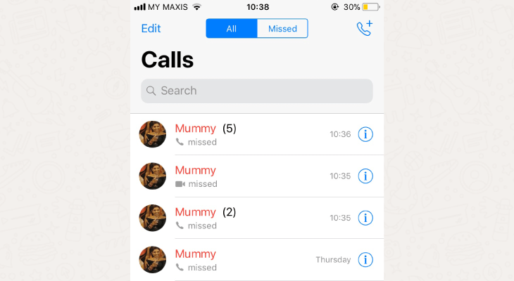 Text Conversations With Your Parents While At University - 4 The missed calls 1