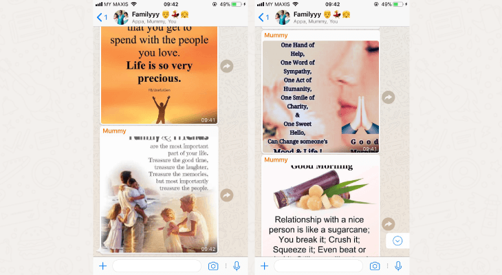 Text Conversations With Your Parents While At University - 7 The good morning texts