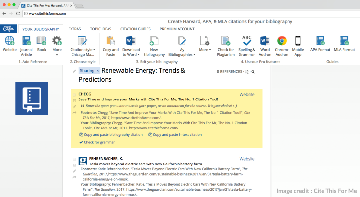 Free productivity apps for students - 3 Cite This For Me
