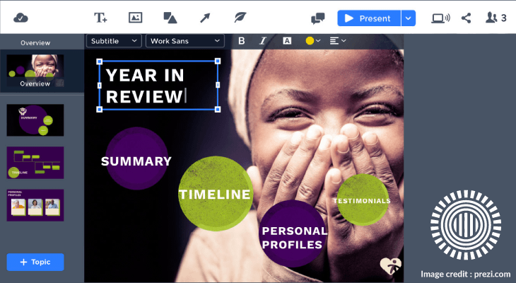 Free productivity apps for students - 6 Prezi