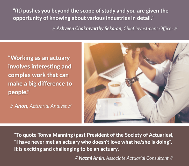 Why actuaries love their job - 2 The challenging and complex work 3