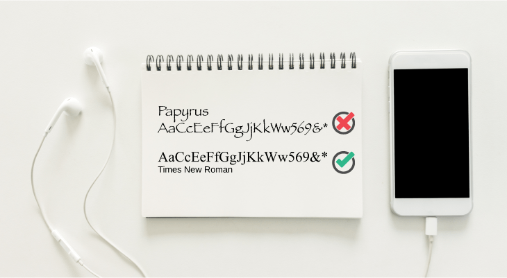 Email etiquette for students - 4 Stick to basic fonts