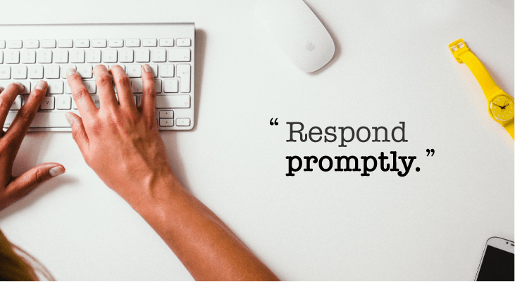 Email etiquette for students - 9 Respond promptly