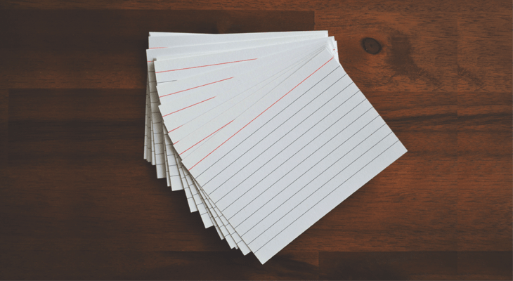 Study tips for students - 5 Use flash cards