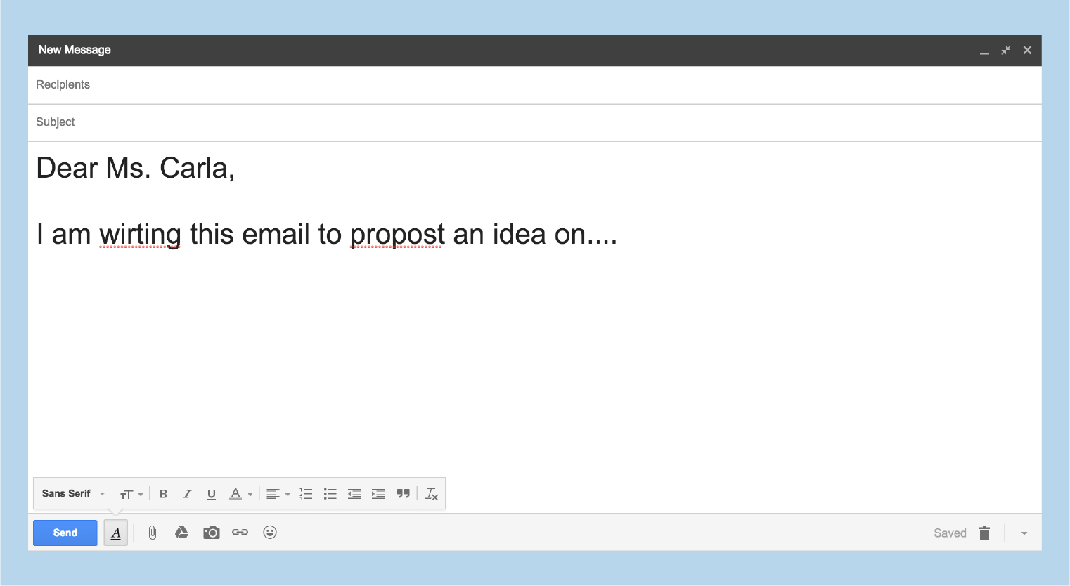 Embarrassing Emails Mistakes You Didn't Know You Were Making in University-Failing to proofread