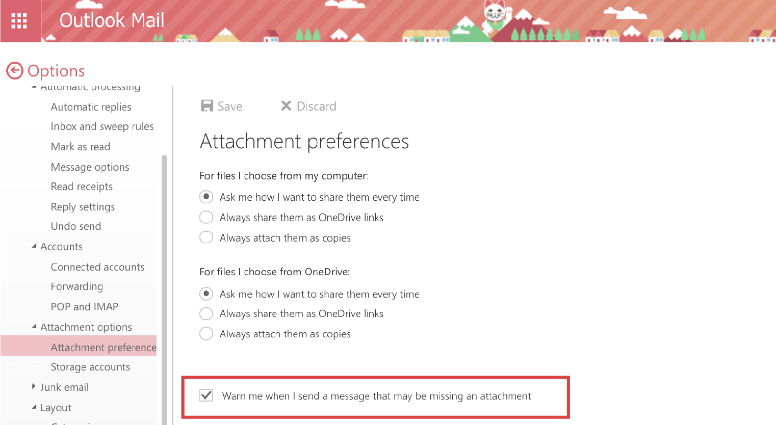 Email hacks-Attachment notification