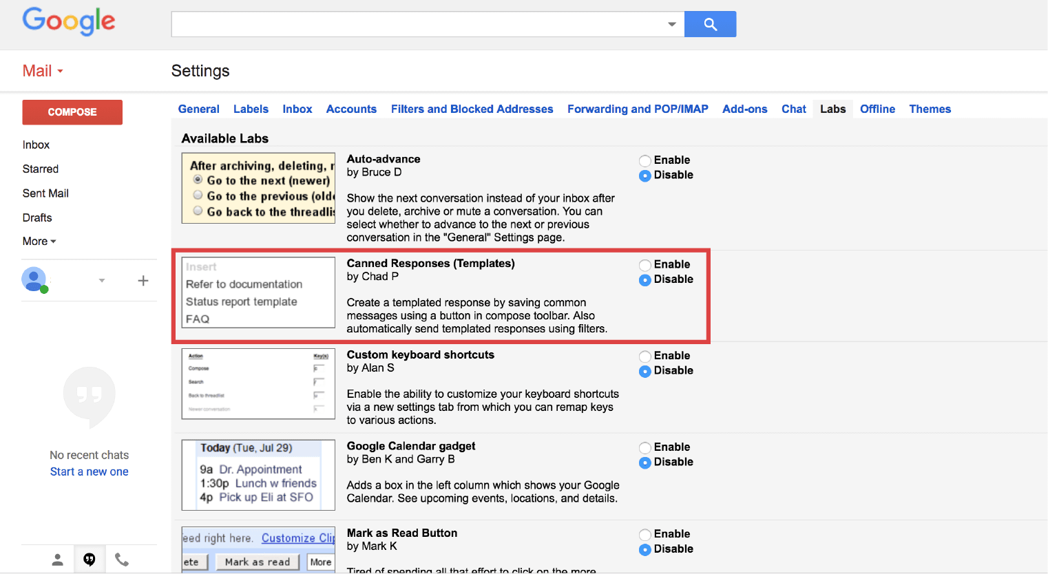 Email hacks-Create template responses