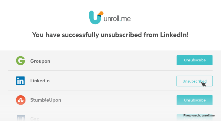 Email hacks-Use Unrollme to unsubscribe from newsletters