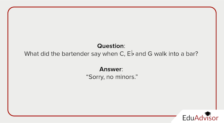 Educational Puns-C, E-flat and G walk into a bar V2