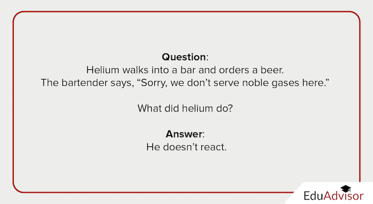 Educational Puns-What happens when helium walks into a bar