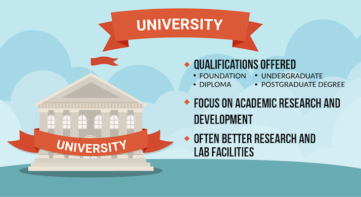 College vs University College vs University-University