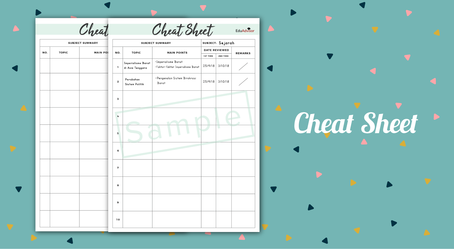 Study Smart Version 2-Cheat Sheet