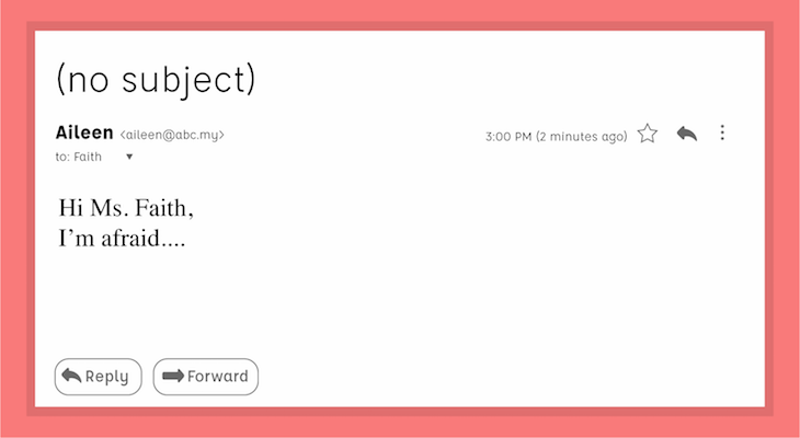 Emails You Should Never Send to Your Lecturers-Incomplete Email