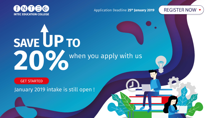 Get up to 20% off When You Apply at INTEC in January 2019 - Feature-Image