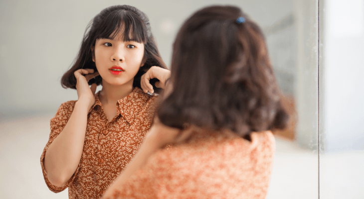 Overcome Camera Shy-Pose in front mirror