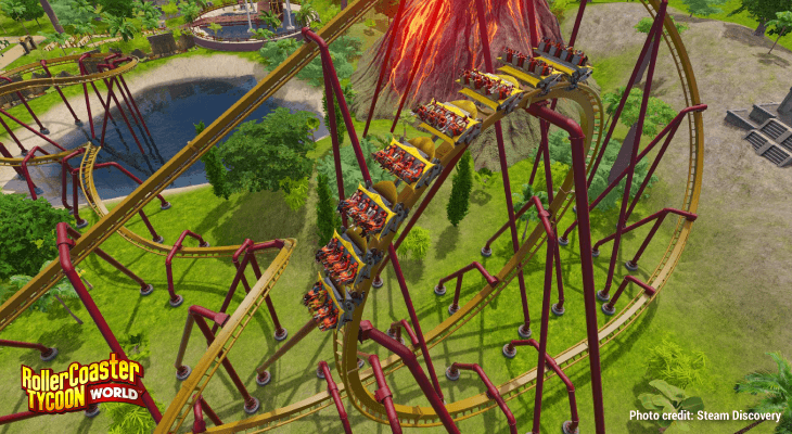 Popular Old School Video Games-RollerCoaster Tycoon