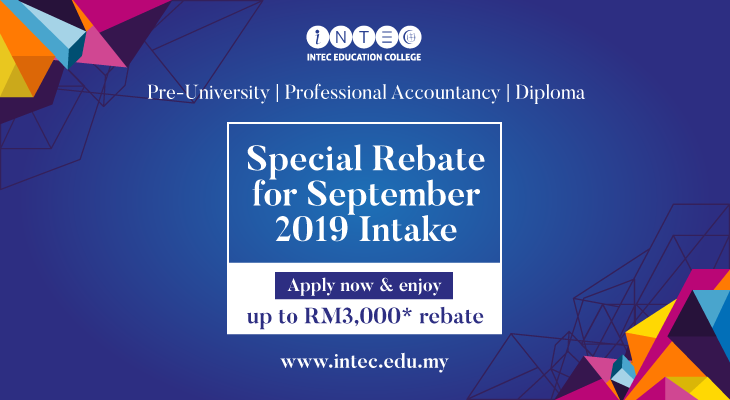 Enjoy up to RM3,000 Worth of Rebate for a Course at INTEC - Feature-Image