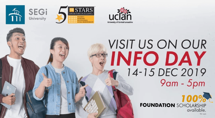 Visit SEGi University’s Info Day This 14 –15 December 2019 - Feature-Image