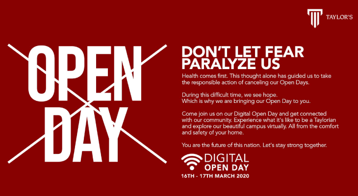 Stay Safe With Taylor’s Digital Open Day This 16 – 17 March 2020 - Feature-Image