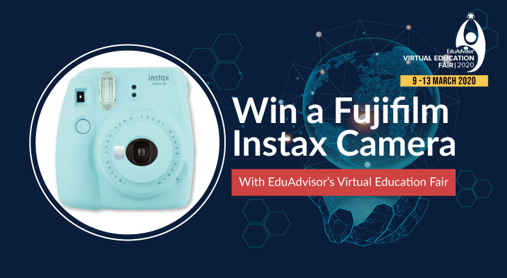 Win Instax Camera With EduAdvisor’s Virtual Education Fair - Feature-Image