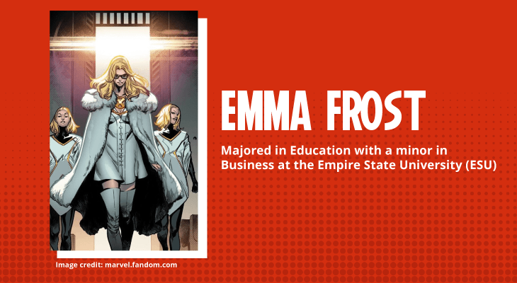 Superheroes With a College Degree-Emma Frost