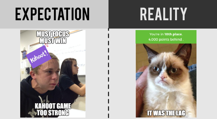 Online learning-serious lag on Kahoot