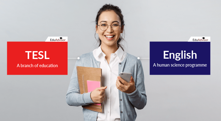 TESL vs English V01-Different fields of study