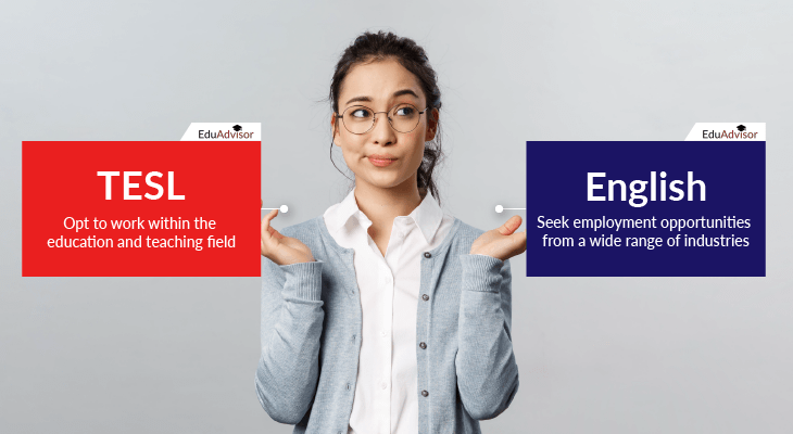 TESL vs English V01-Different job prospects
