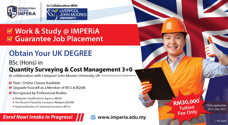 Want a Degree for Less? IMPERIA Is Offering a UK Degree in Quantity Surveying at an Affordable Rate - Feature-Image