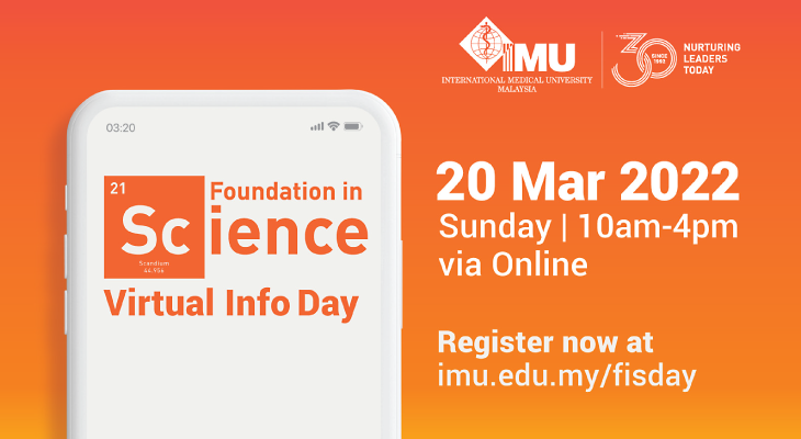 Start Right with IMU’s Foundation in Science Virtual Info Day This 20 March 2022 - Feature-Image