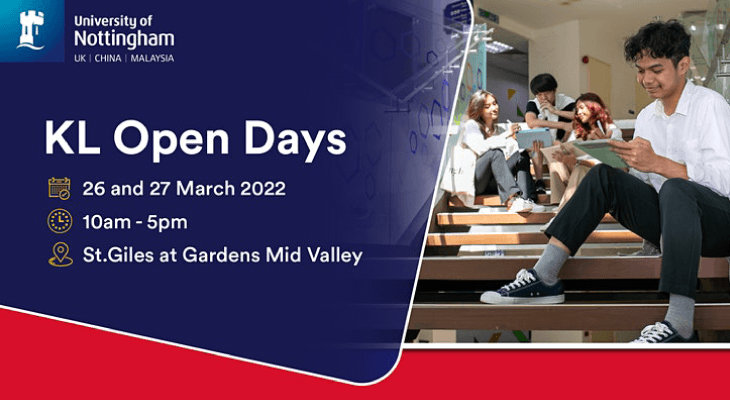 Prepare for Success With University of Nottingham Malaysia KL Open Days This 26 & 27 March 2022 - Feature-Image