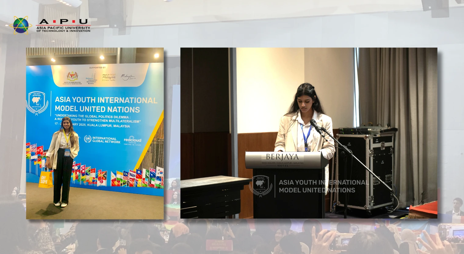 APU Psychology Student Makes an Impact in Global Diplomacy at Asia Youth International Model United Nations 2025