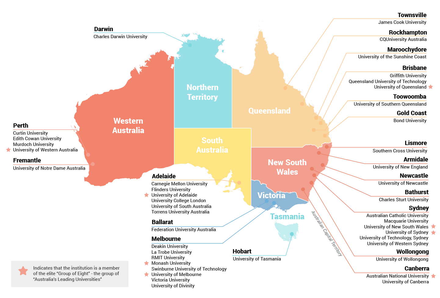 International Study Guide Australia Map 